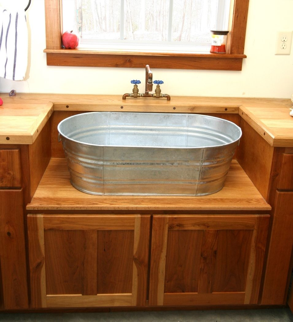 Rustic Kitchen Sink
 I would LOVE this in my home Rustic Laundry Sink And