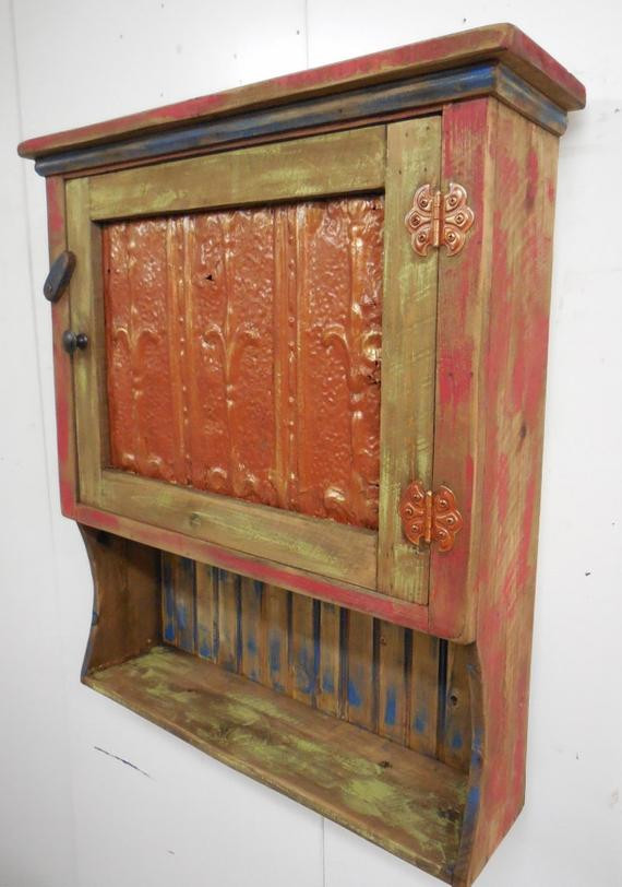 Rustic Wall Cabinet For Bathroom
 Rustic Medicine CabinetPrimitive wall cabinetCeiling