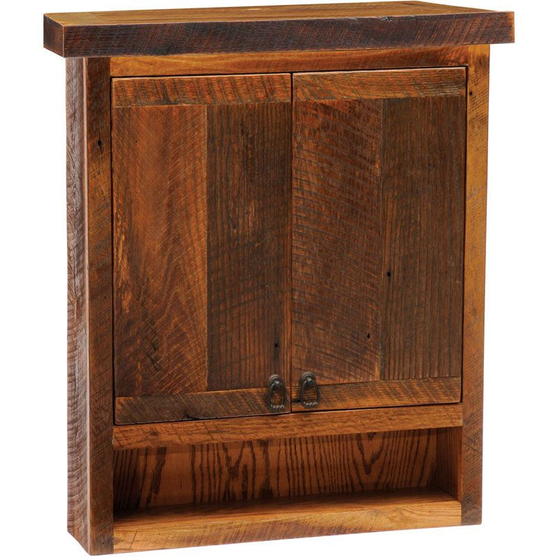 Rustic Wall Cabinet For Bathroom
 rustic barnwood wall cabinet