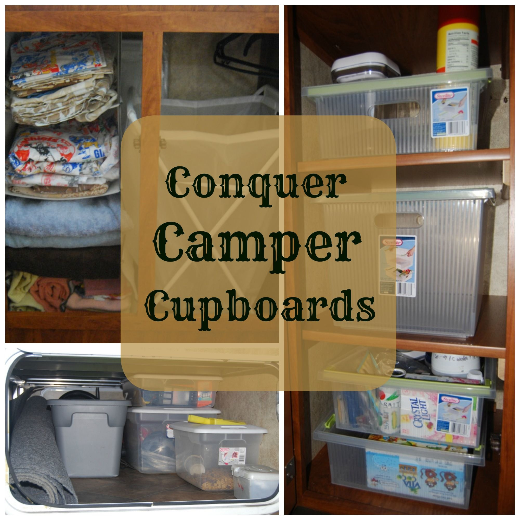 Rv Kitchen Organization
 Conquer camper cupboards
