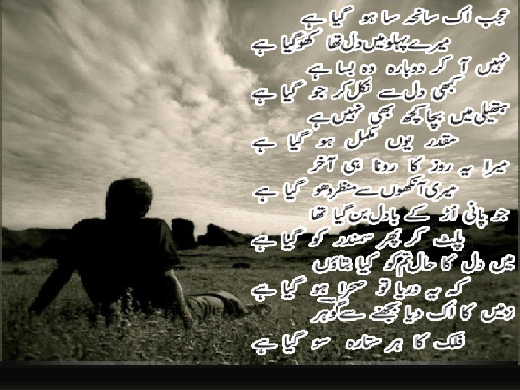 Sad Quotes In Urdu
 Sad urdu poetry wallpapers