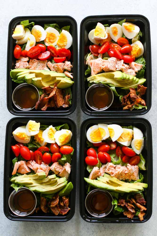 Salmon Cobb Salad
 Salmon Cobb Salad Meal Prep Meal Prep on Fleek™