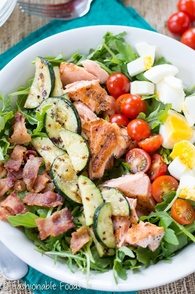 Salmon Cobb Salad
 30 Whole30 Grilling Recipes – Little Bits of…
