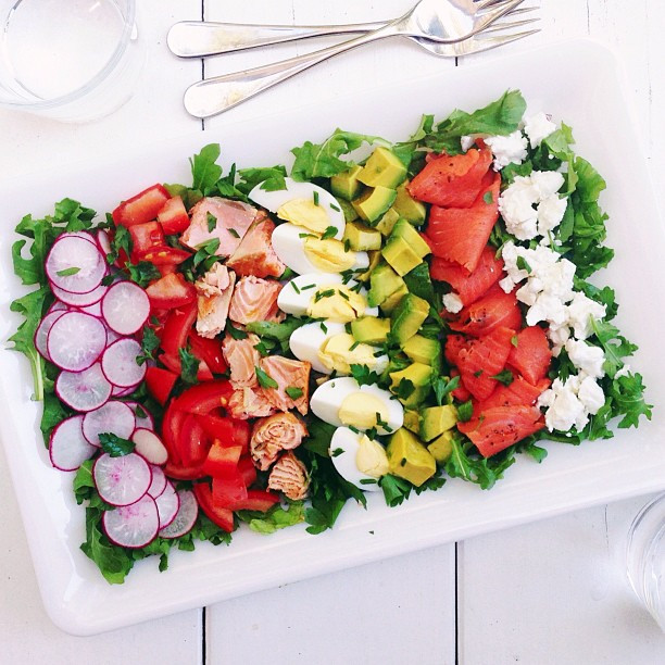 Salmon Cobb Salad
 Salmon Cobb Salad how to — The Delicious Life
