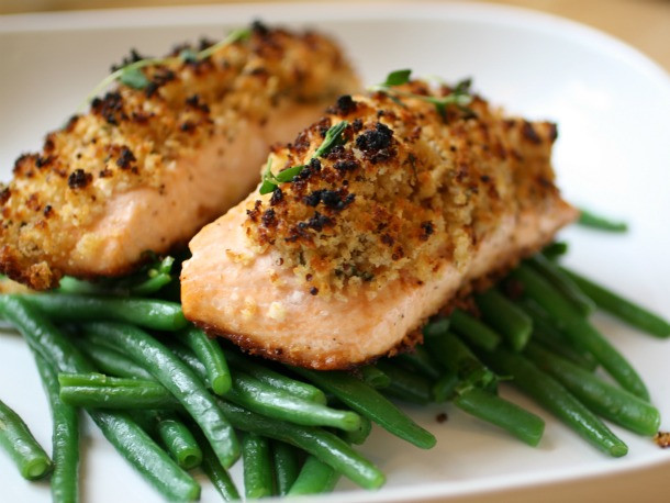 Salmon Dinners For Two
 Dinner for Two Easy Crunchy Mustard Baked Salmon