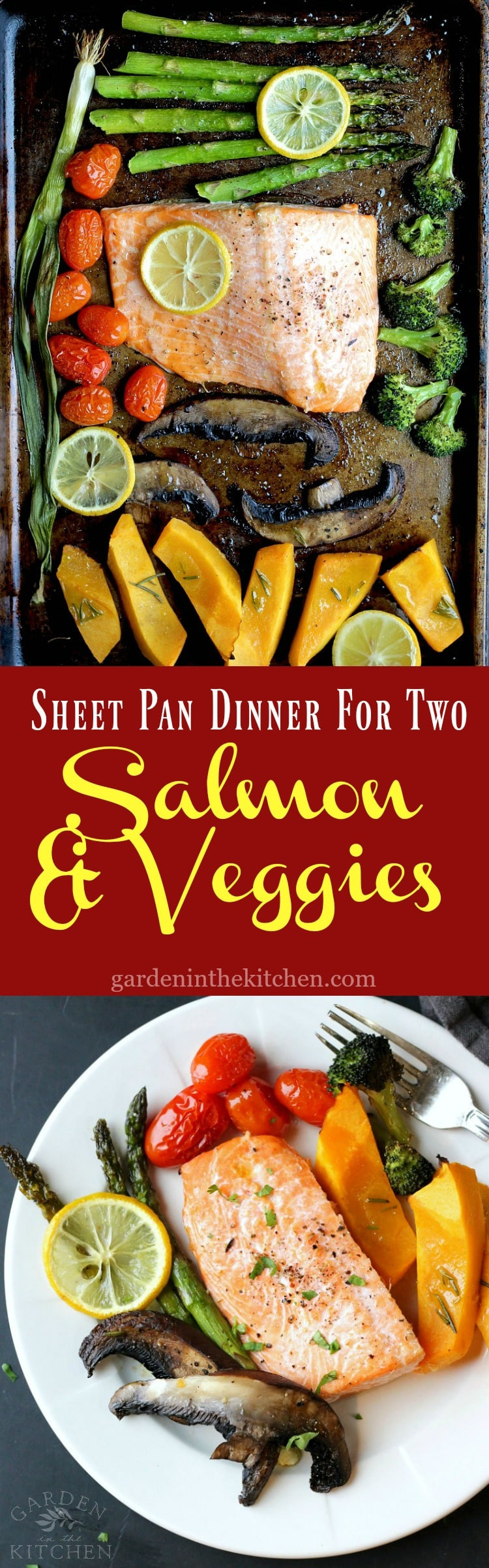 Salmon Dinners For Two
 Sheet Pan Dinner For Two Salmon & Veggies