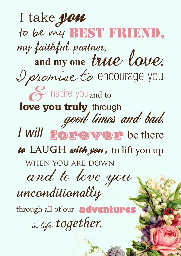 Sample Of Wedding Vows
 31 best images about Wedding Vows & Readings on Pinterest