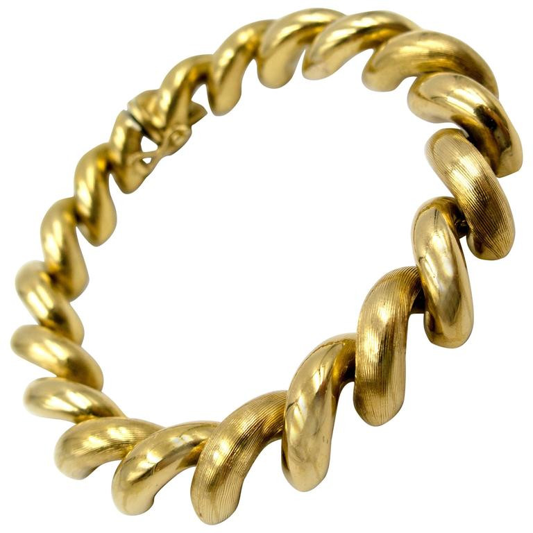 San Marco Bracelet
 Unoaerre San Marco Gold Bracelet at 1stdibs