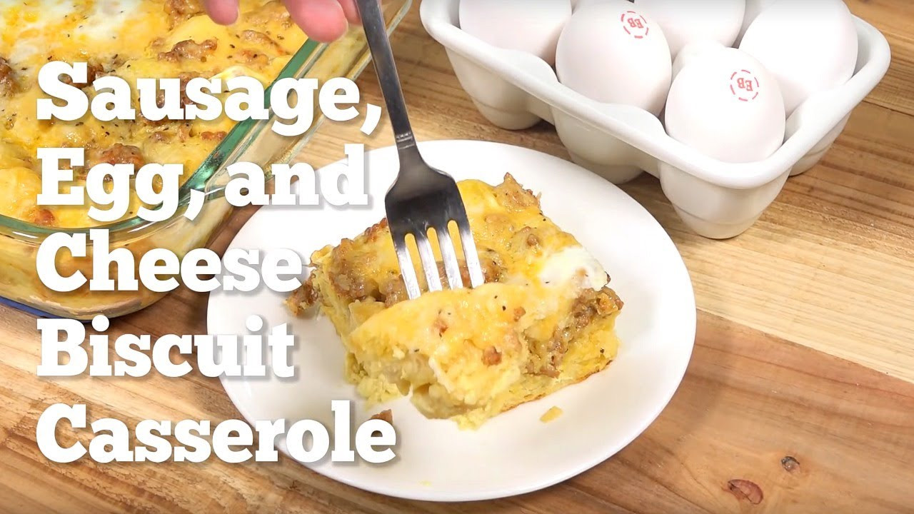Sausage Egg Cheese Biscuit Casserole
 How to make Sausage Egg & Cheese Biscuit Casserole