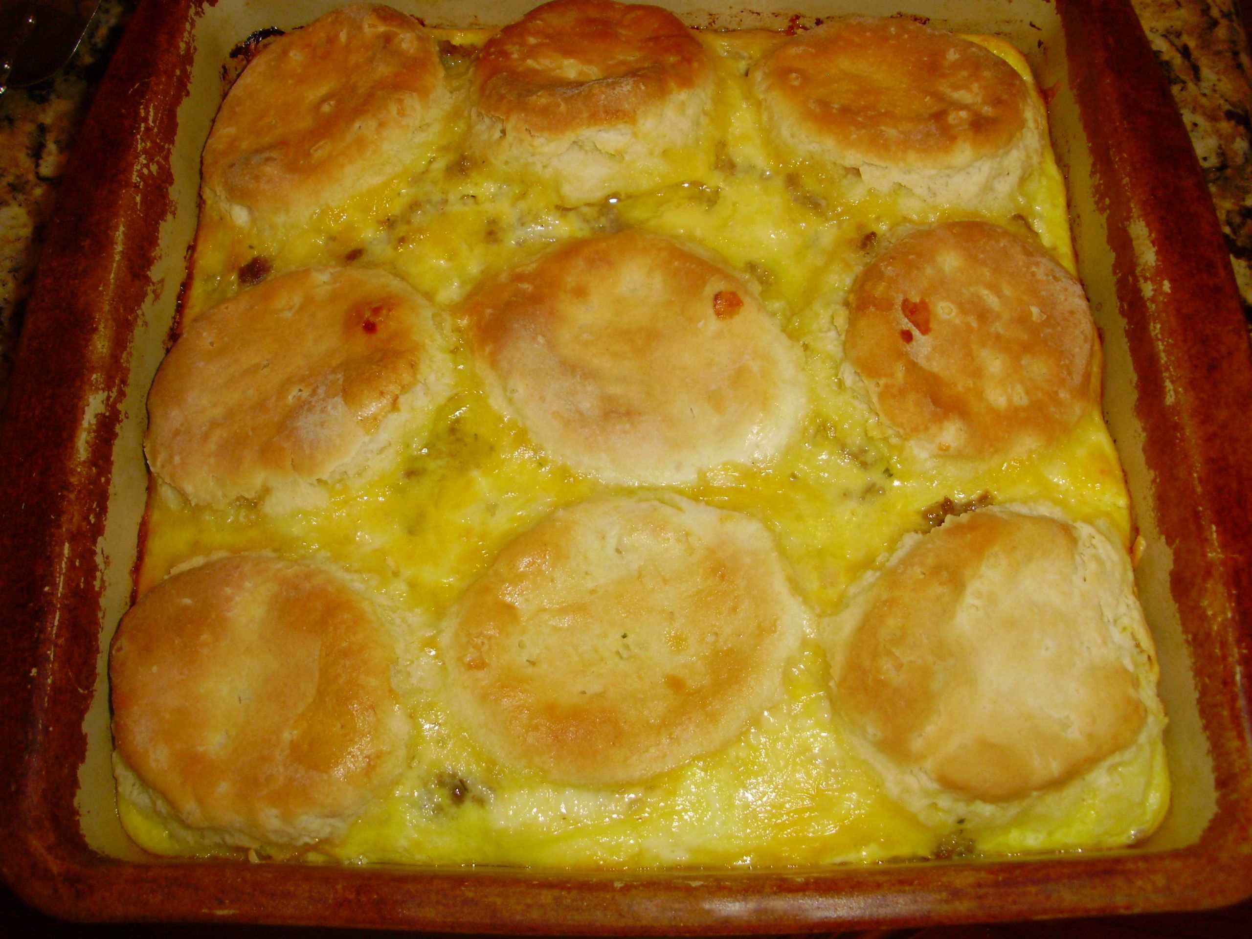 Sausage Egg Cheese Biscuit Casserole
 301 Moved Permanently