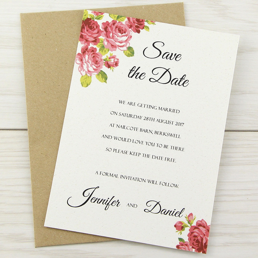 Save The Date And Wedding Invitations
 Charlotte Save the Date