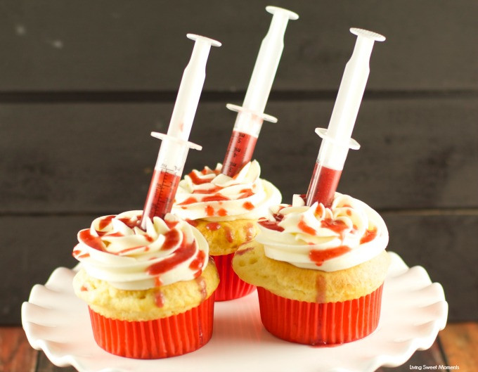 Scary Halloween Cupcakes
 19 Spooky Cocktails & Fun Food Ideas For Your Halloween Party