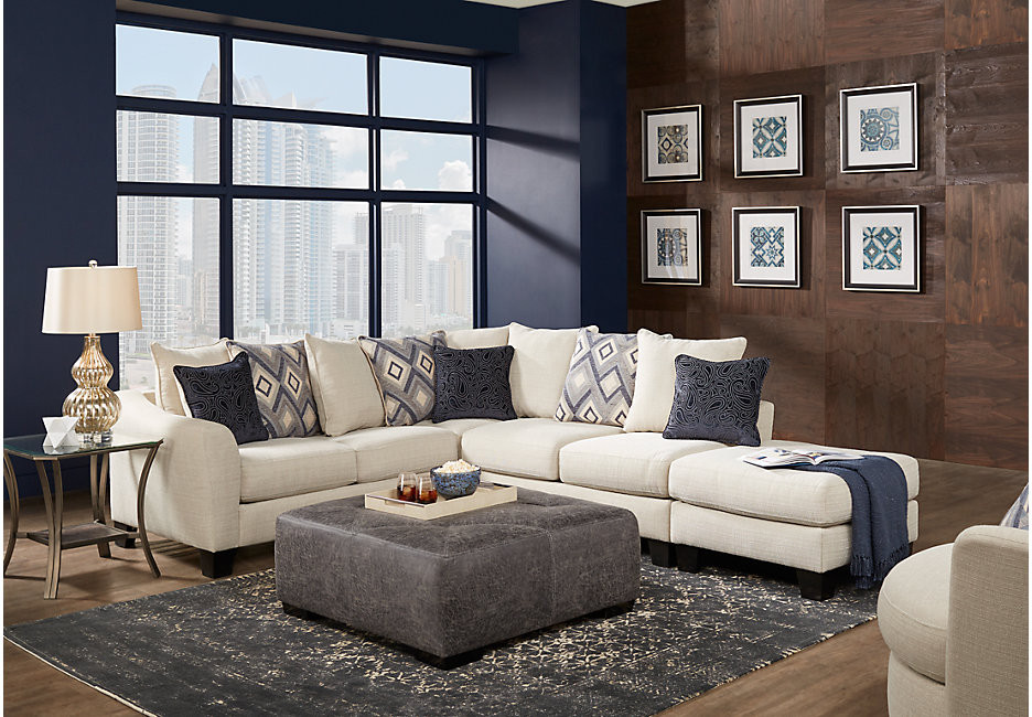 Sectional For Small Living Room
 Deca Drive Cream 4 Pc Sectional Living Room Living Room