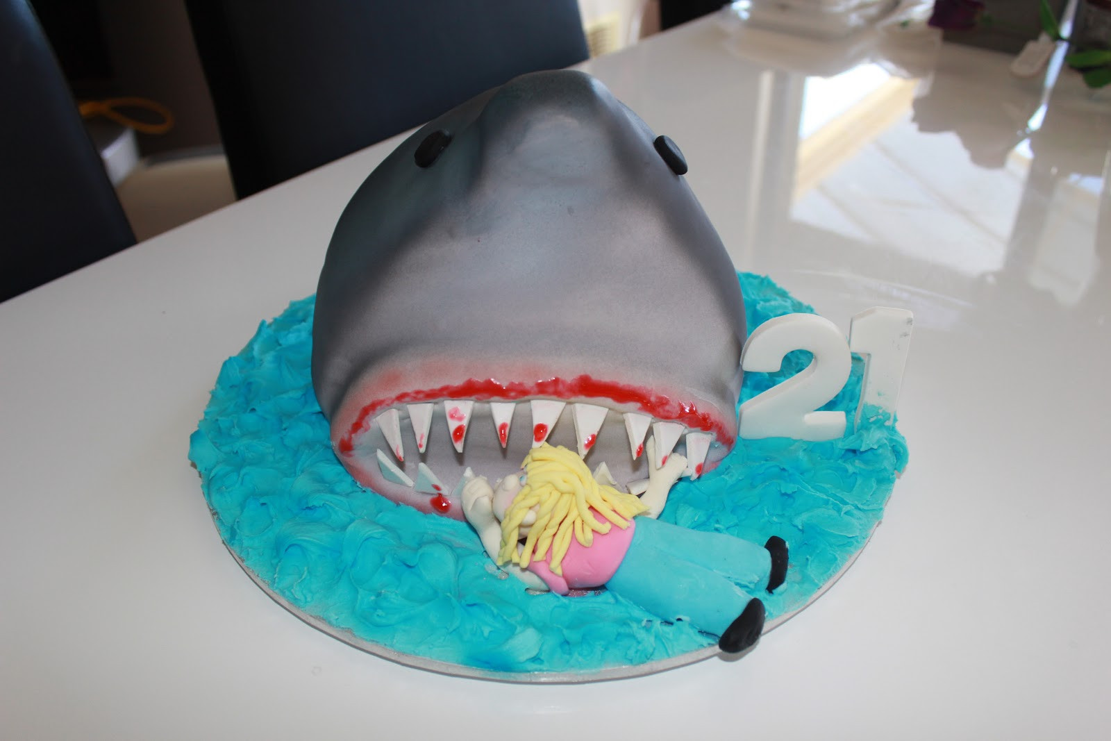 Shark Birthday Cakes
 Tanya s Cakes Shark Birthday cake