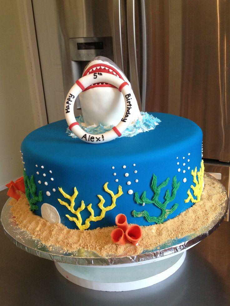 Shark Birthday Cakes
 The 25 best Shark cake ideas on Pinterest