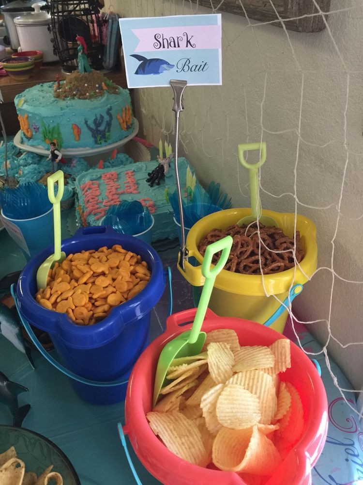 Shark Birthday Party Food Ideas
 Pin by Carrie Brinkman on Little mermaid