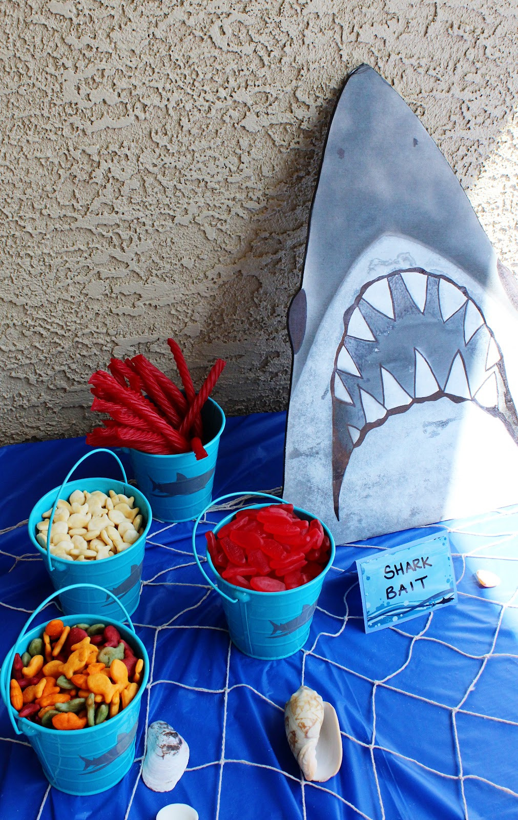Shark Birthday Party Food Ideas
 Sparklinbecks Shark Birthday Party