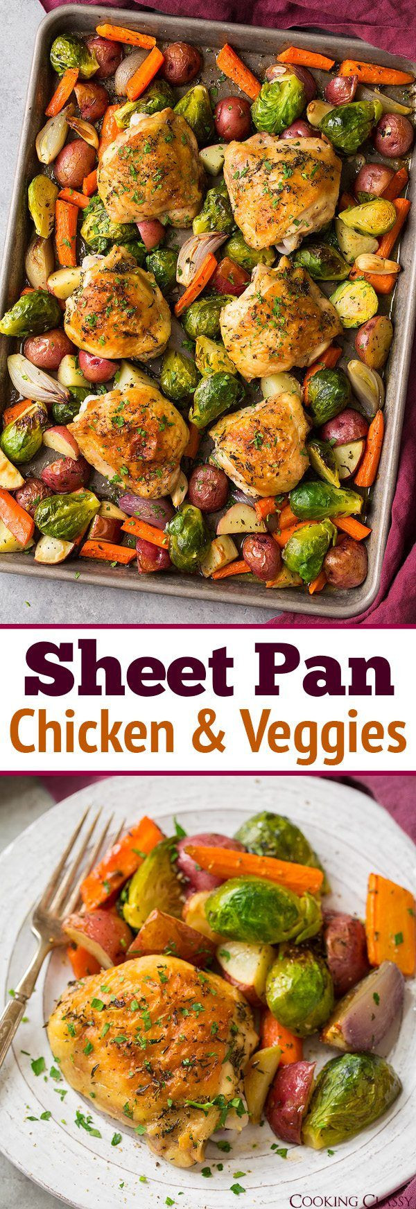Sheet Pan Chicken Thighs And Veggies
 Sheet Pan Chicken and Veggies A convenient simple