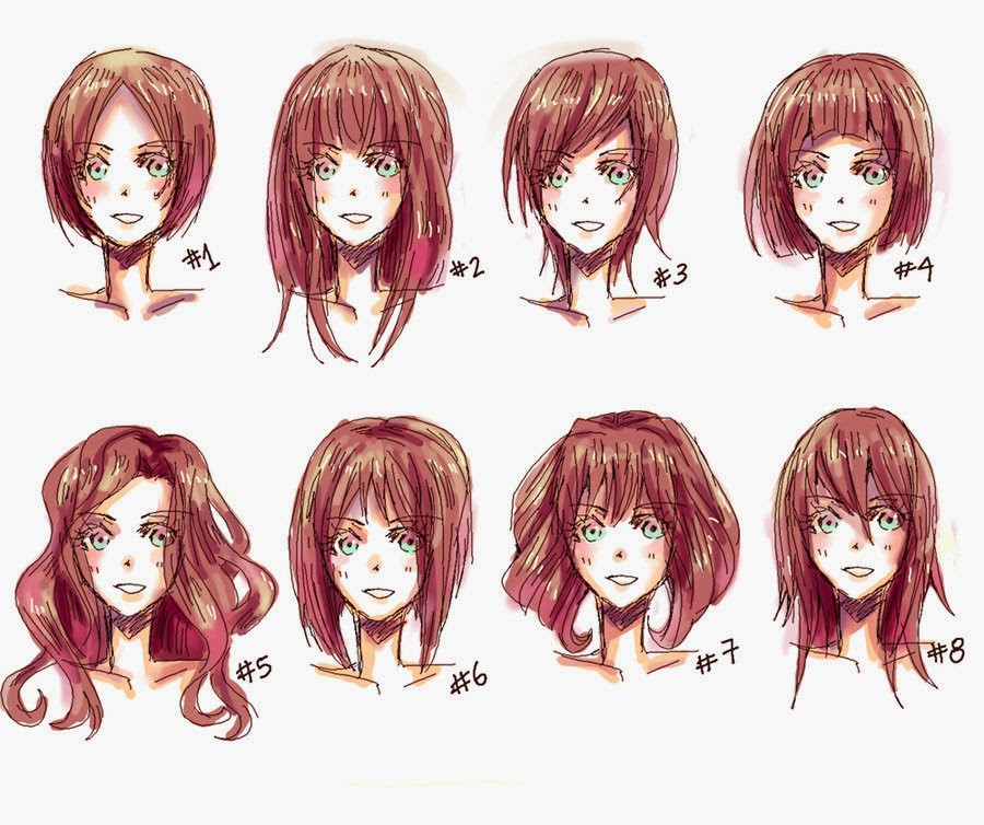 Short Anime Hairstyle
 Hyuu ♥ Une infinitée de Manga 2 Apprendre à dessiner