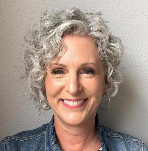 Short Curly Hairstyles For Older Women
 50 Best Short Hairstyles and Haircuts for Women over 60