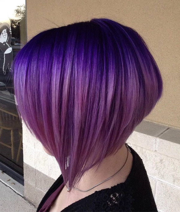Short Hairstyles With Purple Highlights
 45 Best Hairstyles Using the Fashionable Shade of Purple