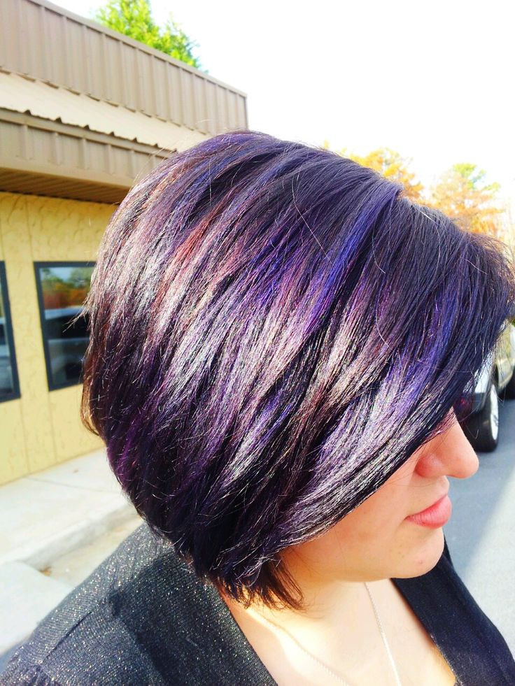 Short Hairstyles With Purple Highlights
 36 Interesting purple highlights hair color ideas