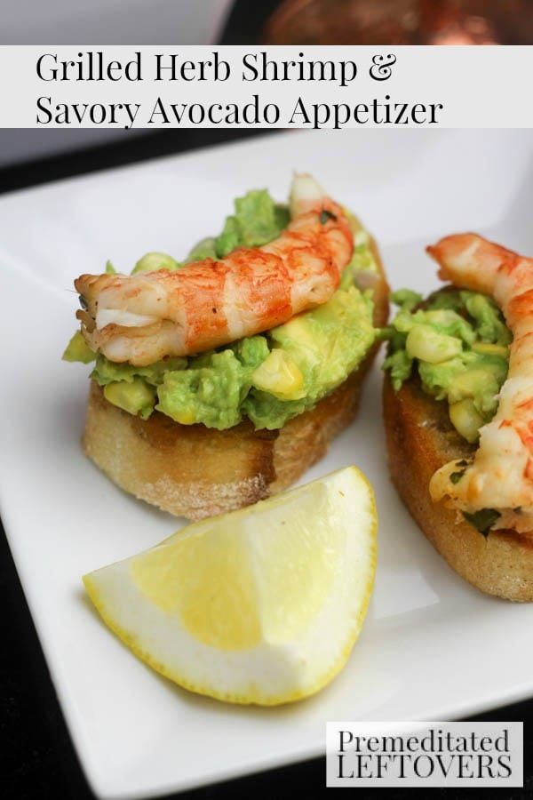 Shrimp And Avocado Appetizer
 Grilled Herb Shrimp and Savory Avocado Appetizer Recipe