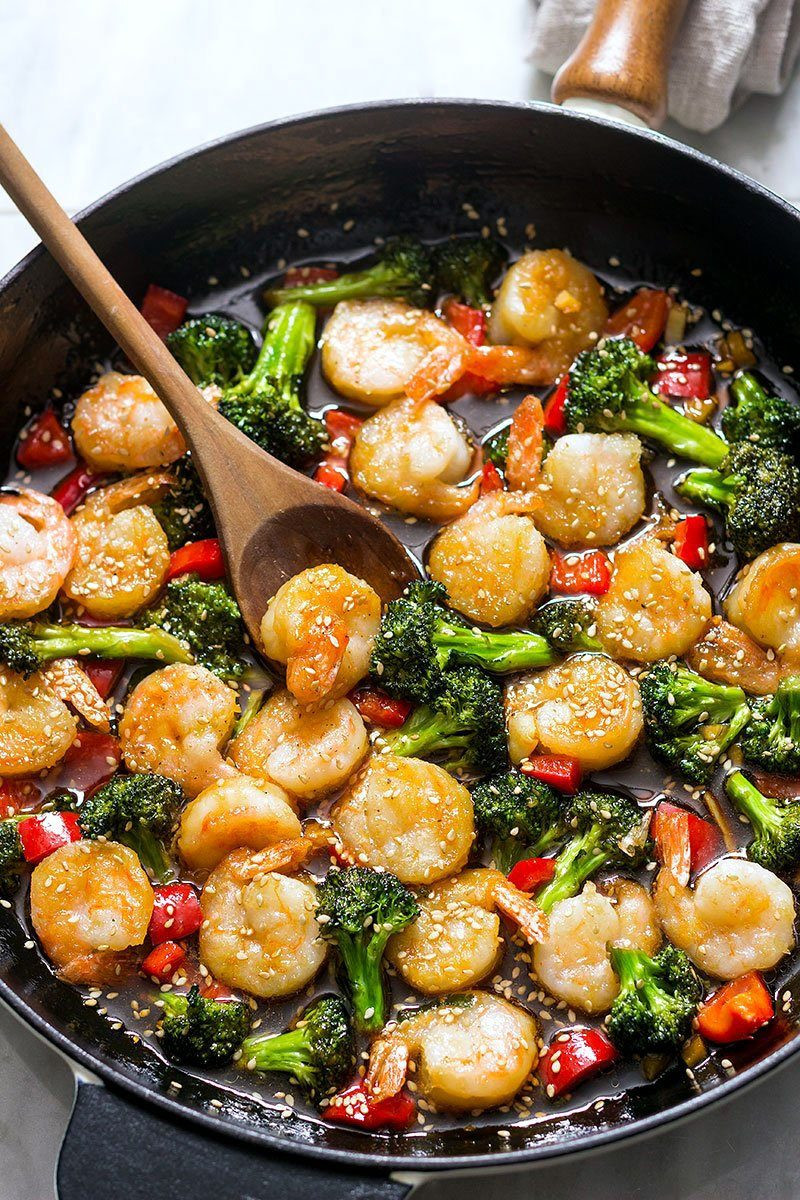 Shrimp And Broccoli
 Teriyaki Shrimp and Broccoli Stir Fry Recipe — Eatwell101