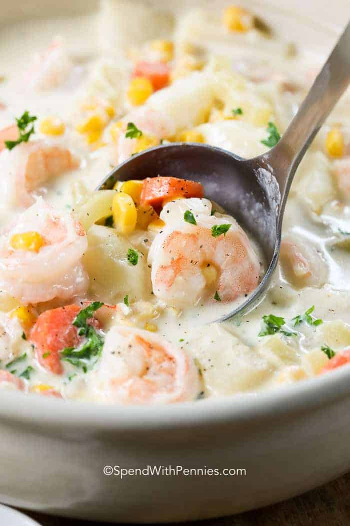 Shrimp Chowder Soup
 Creamy Seafood Chowder Spend With Pennies