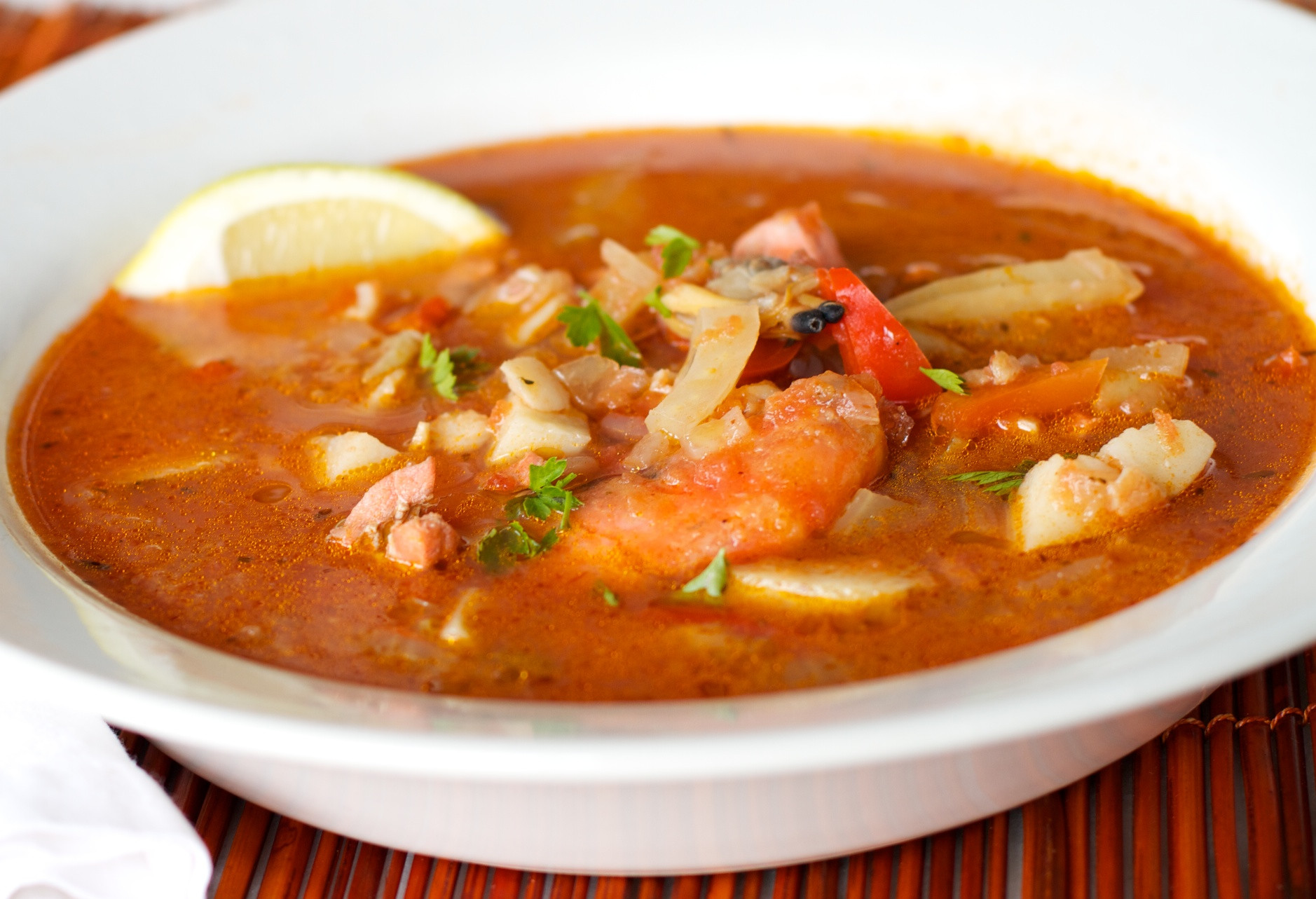 Shrimp Chowder Soup
 Mediterranean Seafood Chowder for Birthday Dinner