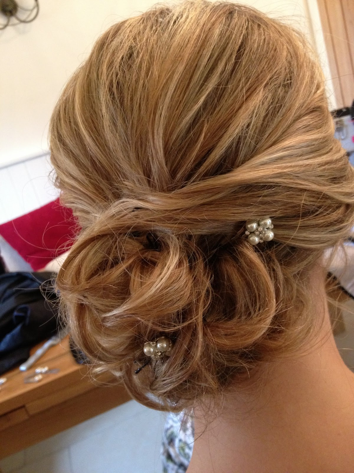 Side Buns Wedding Hairstyles
 Kingscote Barn Wedding Hair Styling for Frances
