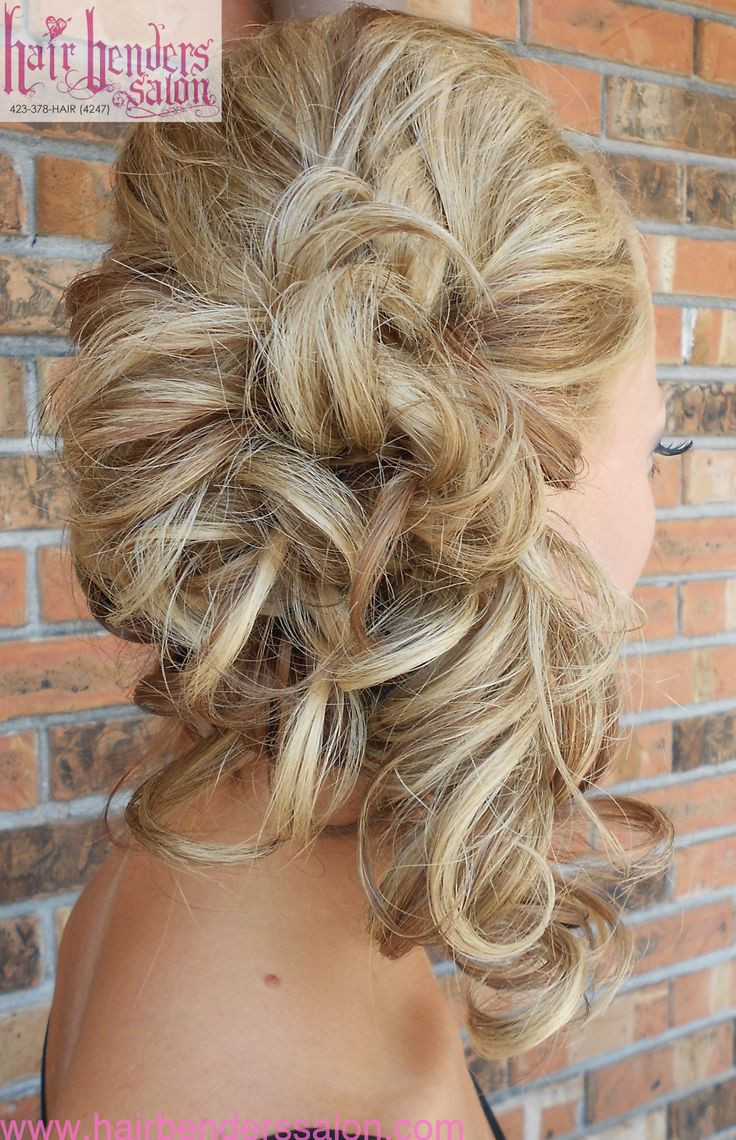 Side Curls Hairstyles For Wedding
 Curls pinned to side side ponytail