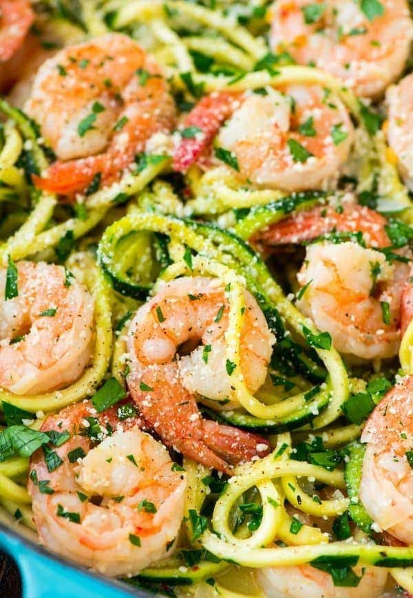 Side Dishes For Shrimp Scampi Healthy Shrimp Scampi with Zucchini Noodles