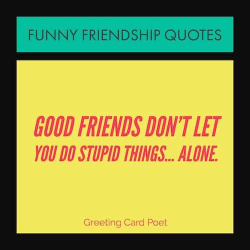 Silly Friendship Quotes
 Very Funny Friendship Quotes for Your Favorite Friends