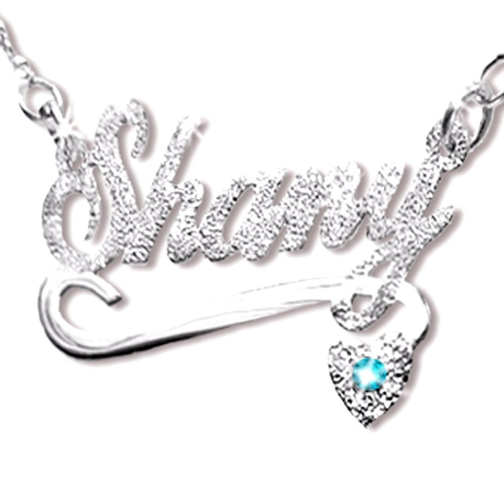 Silver Name Necklace
 Personalized Sterling Silver Name Necklace Any Name