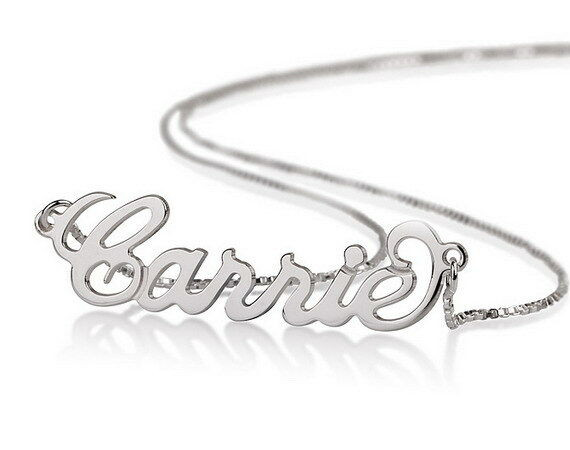 Silver Name Necklace
 Sterling Silver Personalized Name Necklace Custom Made