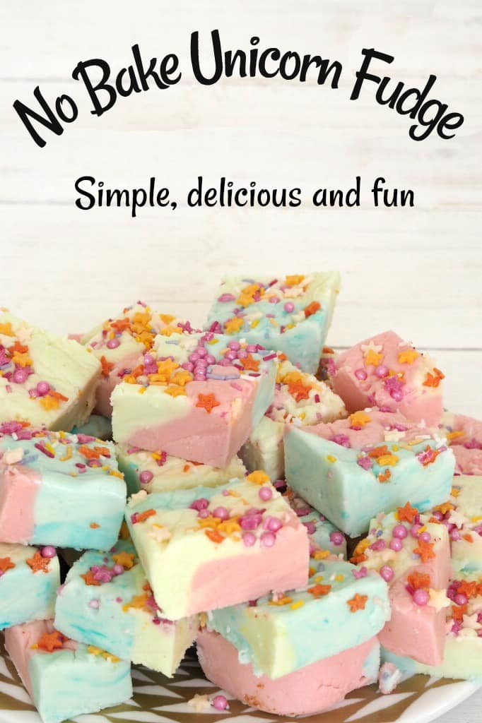 Simple Baking Recipes For Kids
 No Bake Unicorn Fudge
