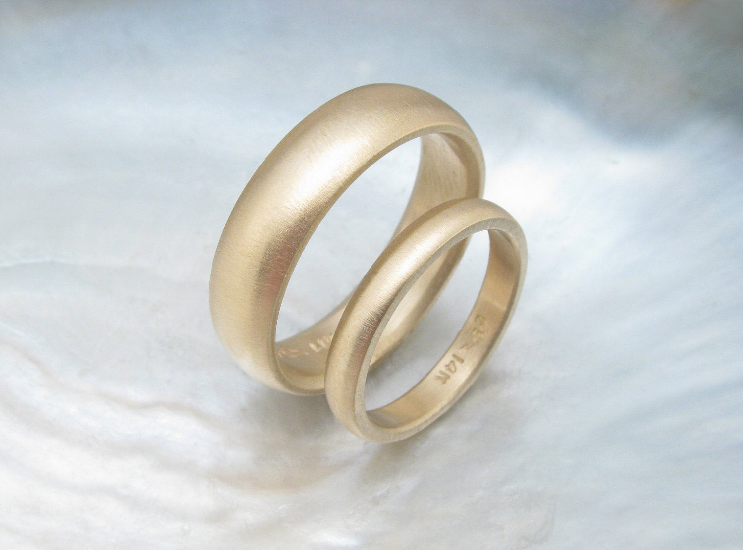 Simple Wedding Ring Sets
 traditional gold wedding ring set simple matching by