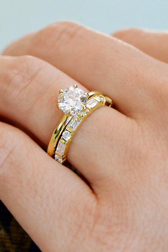 Simple Wedding Ring Sets
 27 The Best Yellow Gold Engagement Rings From Pinterest