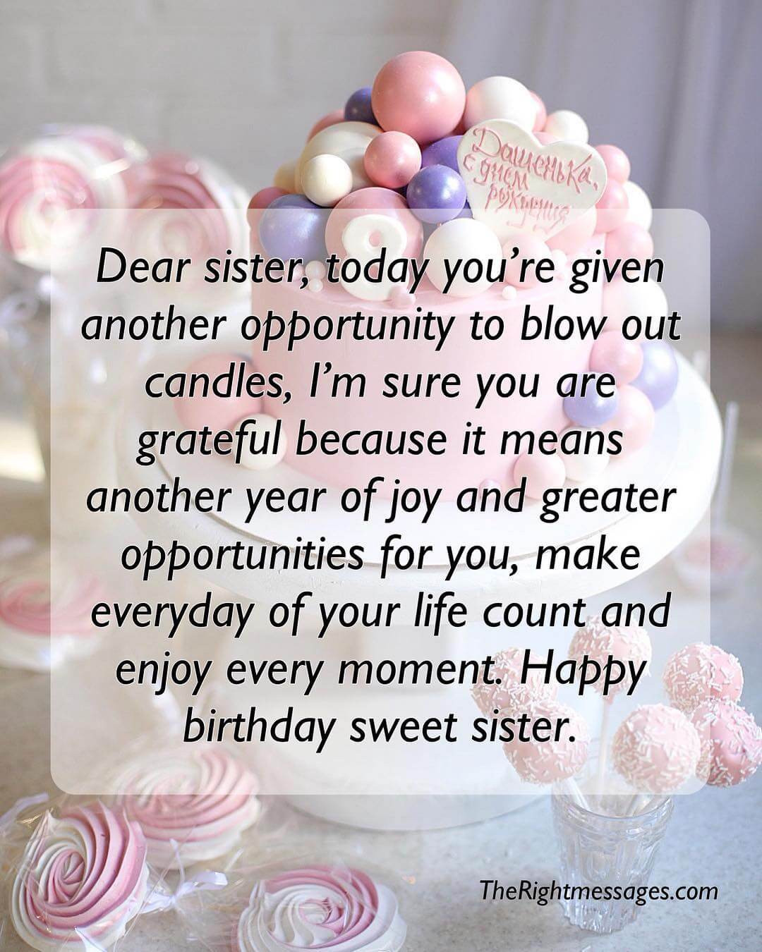Sister Birthday Wishes Quotes
 Short And Long Birthday Messages Wishes & Quotes For