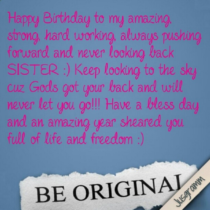 Sisters Happy Birthday Quotes
 Happy Birthday Sister L Pinterest