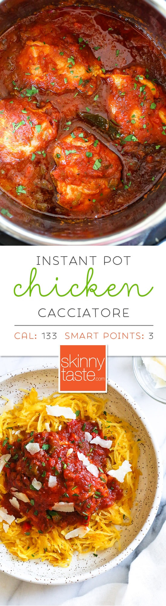 Skinnytaste Instant Pot Spaghetti
 Chicken Cacciatore Recipe Instant Pot