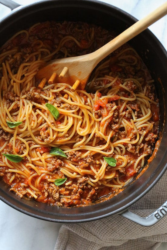 Skinnytaste Instant Pot Spaghetti
 e Pot Spaghetti and Meat Sauce Stove Top