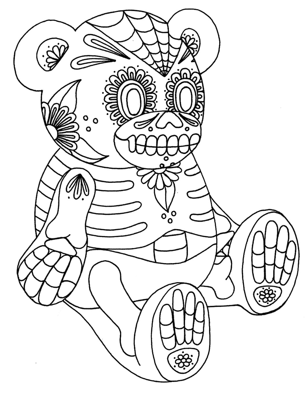 Skull Coloring Pages For Kids
 Sugar Skull Coloring Pages Best Coloring Pages For Kids