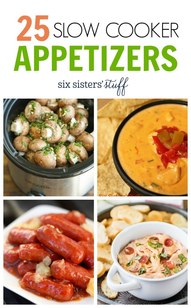Slow Cooker Appetizers
 25 Throw and Go Slow Cooker Appetizers – Six Sisters Stuff