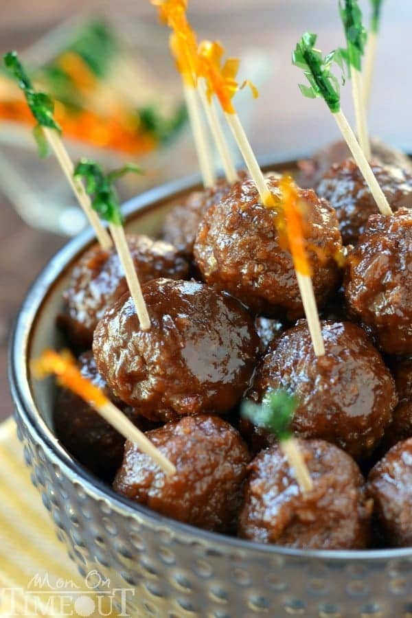 Slow Cooker Appetizers
 Slow Cooker Cocktail Meatballs Mom Timeout