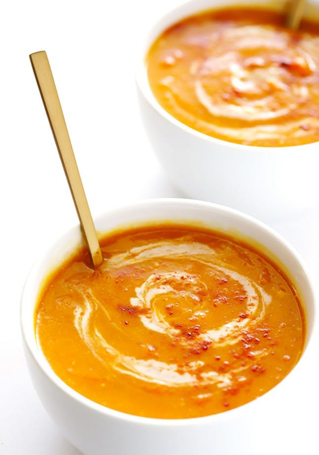 Slow Cooker Butternut Squash Soup
 15 Easy Friendsgiving Recipes You Can TOTALLY Pull f