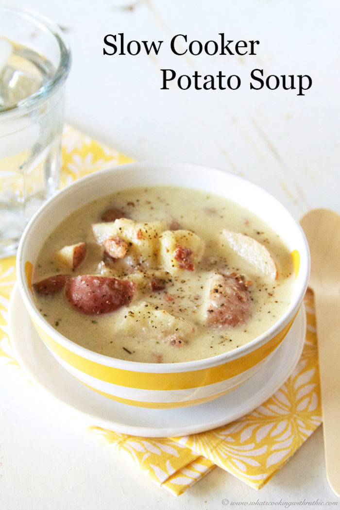 Slow Cooker Potato Soup Recipes
 Slow Cooker Potato Soup Cooking With Ruthie