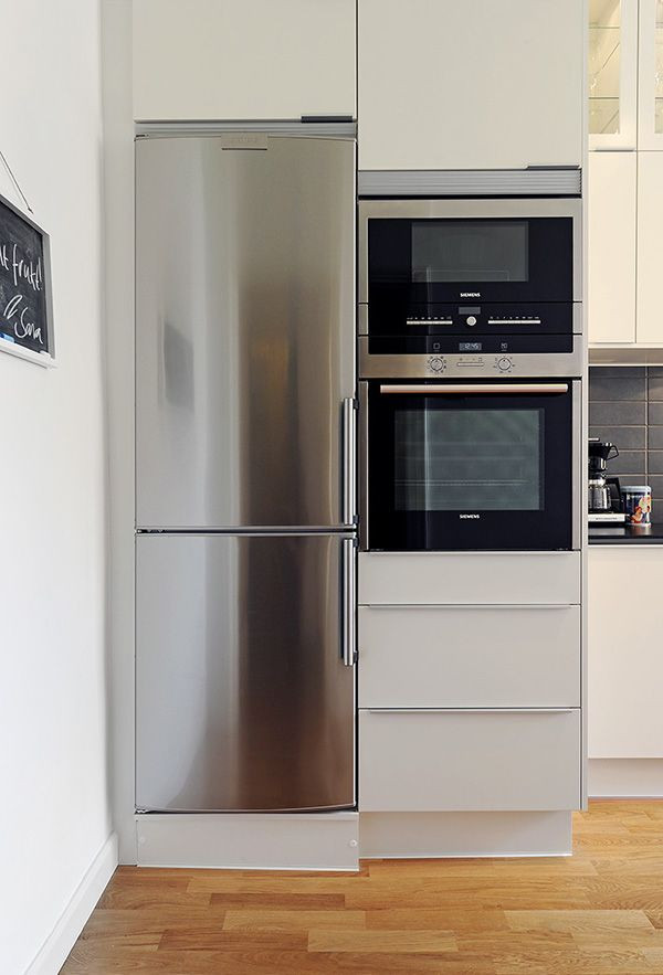 Small Apartment Kitchen Appliances
 narrow fridge for narrow spaces Gothenburg Apartment 9
