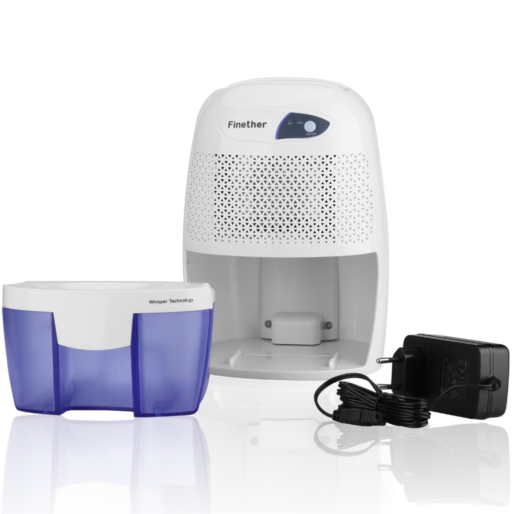 Small Dehumidifier For Bathroom
 Finether 500ml Mini Air Dehumidifier Portable Dryer